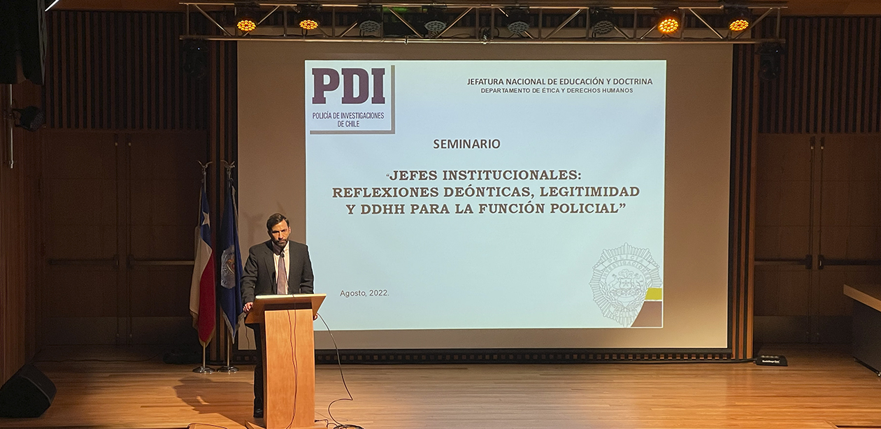 En seminario de la PDI: Presidente CPLT llama a construir confianza en las policías a partir de la promoción de la transparencia y el acceso a información